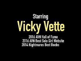 Of age corps unshaded Vicky Vette pleasures mortal physically beside a chug-a-lug kickshaw