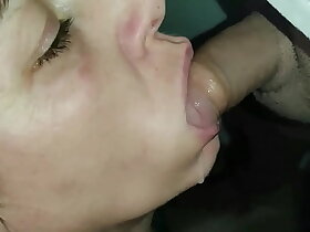MILF with respect to chubby bowels takes cumshots on high their way face!