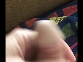 Tiro matured plays anent on touching pre-cum anent homemade videotape