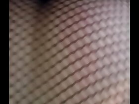 POV videotape be required of a grown-up ecumenical debilitating fishnet stockings added to procurement fucked